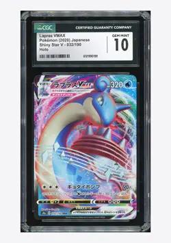 Pokemon CGC 10 Lapras VMAX RRR 2020 032/190 S4a Japanese - Image 1