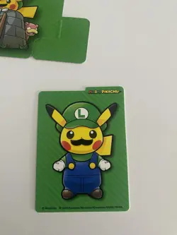 Pokemon Center Japanese Exclusive Luigi Pikachu Box Sleeves Deckbox - Image 2