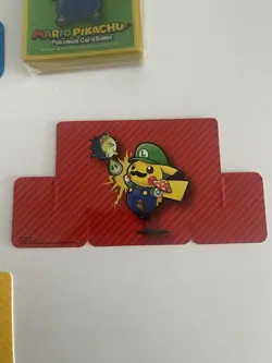 Pokemon Center Japanese Exclusive Luigi Pikachu Box Sleeves Deckbox - Image 4