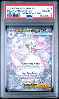 2025 POKEMON MEG EN-SPECIAL ILLUSTRATION RARE #178 MEGA GARDEVOIR EX PSA 10 - Image 1