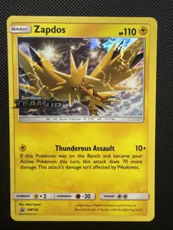 Zapdos - (Prerelease) SM159 Sm Holo Sun Moon Black Star Promo Pokemon - Image 1