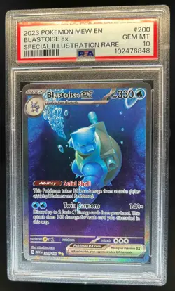 2023 Pokemon SV 151 Blastoise ex Special Illustration Rare #200/165 PSA 10 - Image 1