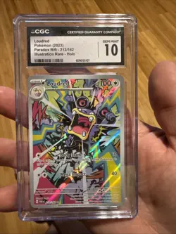Pokemon Loudred Paradox Rift 212/182 Holo Illustration Rare CGC 10 - Image 1