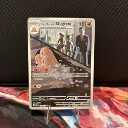 Team Rockets Dugtrio 239/217 - Pokemon TCG - Ascended Heros Illustration Rare - Image 1