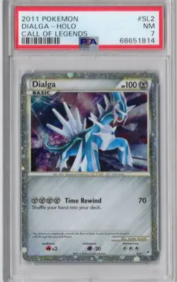Pokemon 2011 Call Of Legends Dialga Holo SL2 PSA 7 NM Shiny - Image 1