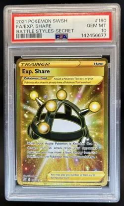 2021 Pokemon SWSH Battle Styles Exp. Share #180/163 PSA 10 GEM MINT - Image 1