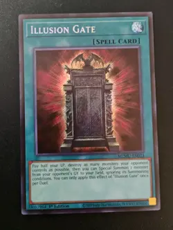Near Mint Yugioh Illusion Gate MZMU-EN023 1st Edition Secret Rare - Image 1