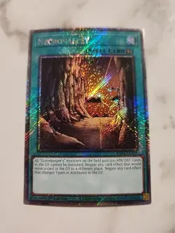 Yu-Gi-Oh! TCG Necrovalley RA04-EN122 Platinum Secret Rare QCS - Near Mint 1st Ed - Image 1