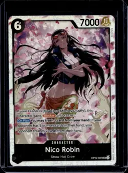 2025 One Piece Legacy of the Master Nico Robin Super Rare #OP12-087 - Image 1