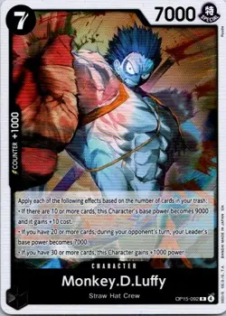 Monkey.D.Luffy () R Adventure on Kami's Island OP15-092 NM ONE PIECE CCG - Image 1