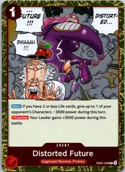 Distorted Future R Adventure on Kami's Island EB04-008 NM ONE PIECE CCG - Image 1