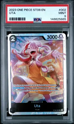 2023 ONE PIECE STARTER DECK ST08-MONKEY D. LUFFY #002 UTA PSA 9 - Image 1