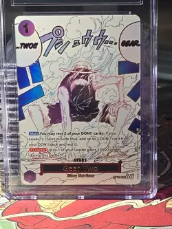 Luffy Gear Two Alternate Art manga event #OP11-080 CGC 10 Gem mint English - Image 3