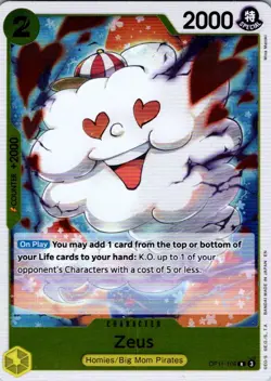 Zeus R A Fist of Divine Speed OP11-106 NM One Piece CCG - Image 1