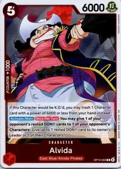 Alvida R Adventure on Kami's Island OP15-003 NM ONE PIECE CCG - Image 1