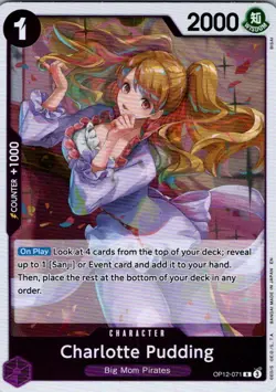 Charlotte Pudding R Legacy of the Master OP12-071 NM One Piece CCG - Image 1