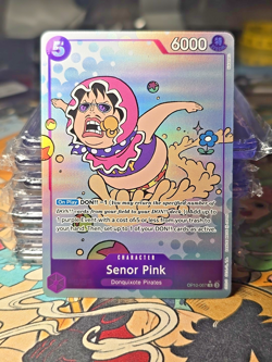 One Piece TCG Senor Pink Rare R OP10-067 Royal Blood English Foil Alt Art - Image 1