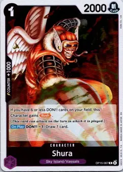 Shura R Adventure on Kami's Island OP15-067 NM ONE PIECE CCG - Image 1