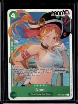 2026 One Piece Azure Sea's Seven Nami Super Rare #OP14-031 - Image 1