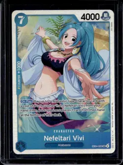 2025 One Piece The Azure Seas Nefeltari Vivi Super Rare #EB04-025 - Image 1