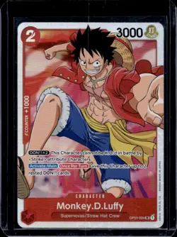 2022 One Piece Romance Dawn Monkey.D.Luffy Super Rare #OP01-024 - Image 1