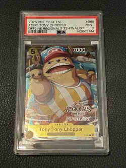 2025 ONE PIECE OFFLINE REGIONALS PACK 2025 SEASON 2 #089 TONY TONY CHOPPER PSA 9 - Image 1