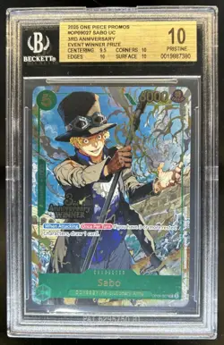 2025 One Piece Promo Sabo 3rd Anniversary Event Winner UC #OP09-027 BGS 10 - Image 1