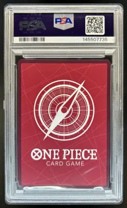 2022 One Piece Romance Dawn Trafalgar Law Alt Art Errata Leader #OP01-002 PSA 10 - Image 2