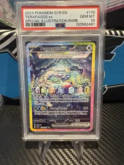 2024 Pokemon Stellar Crown Terapagos ex 170/142 Special Illustration Rare PSA 10 - Image 1