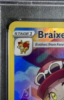 2022 Pokemon Braixen TG01/TG30 Full Art Trainer Gallery Silver Tempest - PSA 9 - Image 2