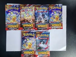 TCG Pokemon, Surging Sparks Sealed Booster Packs , Lot of 6 - Image 1