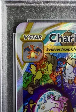 2022 POKEMON SWSH BLACK STAR PROMO #262 FULL ART/CHARIZARD VSTAR PSA 9 - Image 2