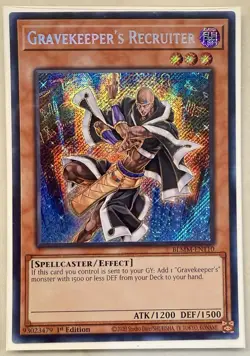 Yugioh! Gravekeeper's Recruiter - BLMM-EN110 - Secret Rare - 1st Edition Near Mi - Image 1