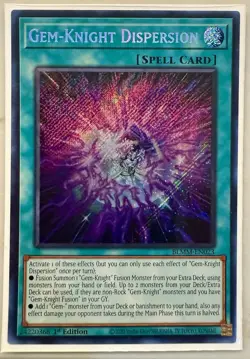 Yugioh! Gem-Knight Dispersion - BLMM-EN023 - Secret Rare - 1st Edition Near Mint - Image 1