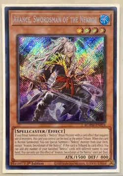 Yugioh! Avance, Swordsman of the Nekroz - BLMM-EN024 - Secret Rare - 1st Edition - Image 1