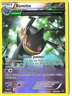 XY Roaring Skies Banette 32/108 Rare Trading Card Game 2015 Ungraded - Image 1
