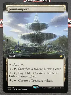 MTG Fountainport- DAMAGED -Bloomburrow Magic the Gathering Card #368 - Image 1