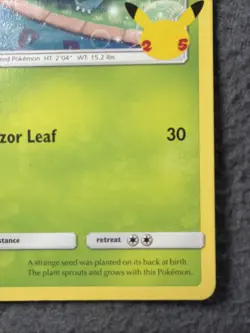 Pokemon TCG Bulbasaur Non Holo Card 1/25 McDonald's Promo, LP Condition - Image 4