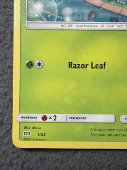 Pokemon TCG Bulbasaur Non Holo Card 1/25 McDonald's Promo, LP Condition - Image 5