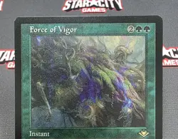 MTG FOIL ETCHED Force of Vigor- DAMAGED -Modern Horizons Magic Card #021 - Image 3
