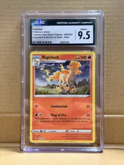 Rapidash 005/034 Trading Card Game Classic Holo CGC 9.5 English TCG - Image 1