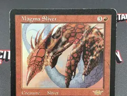 MTG Magma Sliver- DAMAGED -Legions Magic the Gathering Card #107 - Image 3