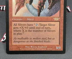 MTG Magma Sliver- DAMAGED -Legions Magic the Gathering Card #107 - Image 4