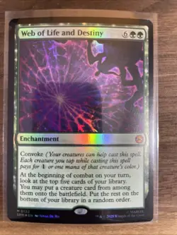 MTG Web of Life and Destiny (122/314) Marvel's Spider-Man NM FOIL - Image 1