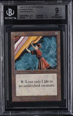 1993 MAGIC: THE GATHERING COLLECTOR'S EDITION INTERNATIONAL R A FORCEFIELD BGS 9 - Image 1