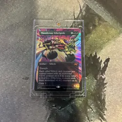 MTG Thunderous Velocipede (Borderless Foil) - Aetherdrift (DFT) #317 MTG - Image 3