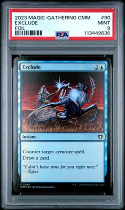 2023 MTG COMMANDER MASTERS FOIL #90 EXCLUDE PSA 9 - Image 1