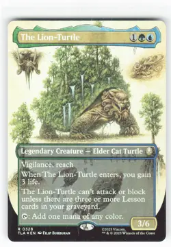 The Lion-Turtle (Borderless) 328 Avatar: The Last Airbender NM R Foil - Image 1
