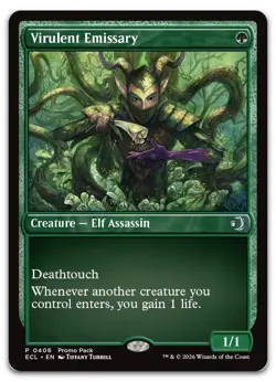 Virulent Emissary #406 (NM) Promo Pack: Lorwyn Eclipsed PPECL Magic MTG - Image 1