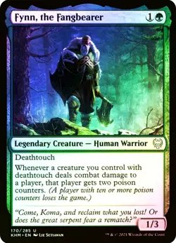X 1 Fynn, the Fangbearer NM-M Kaldheim 170 MTG Magic The Gathering - Image 1